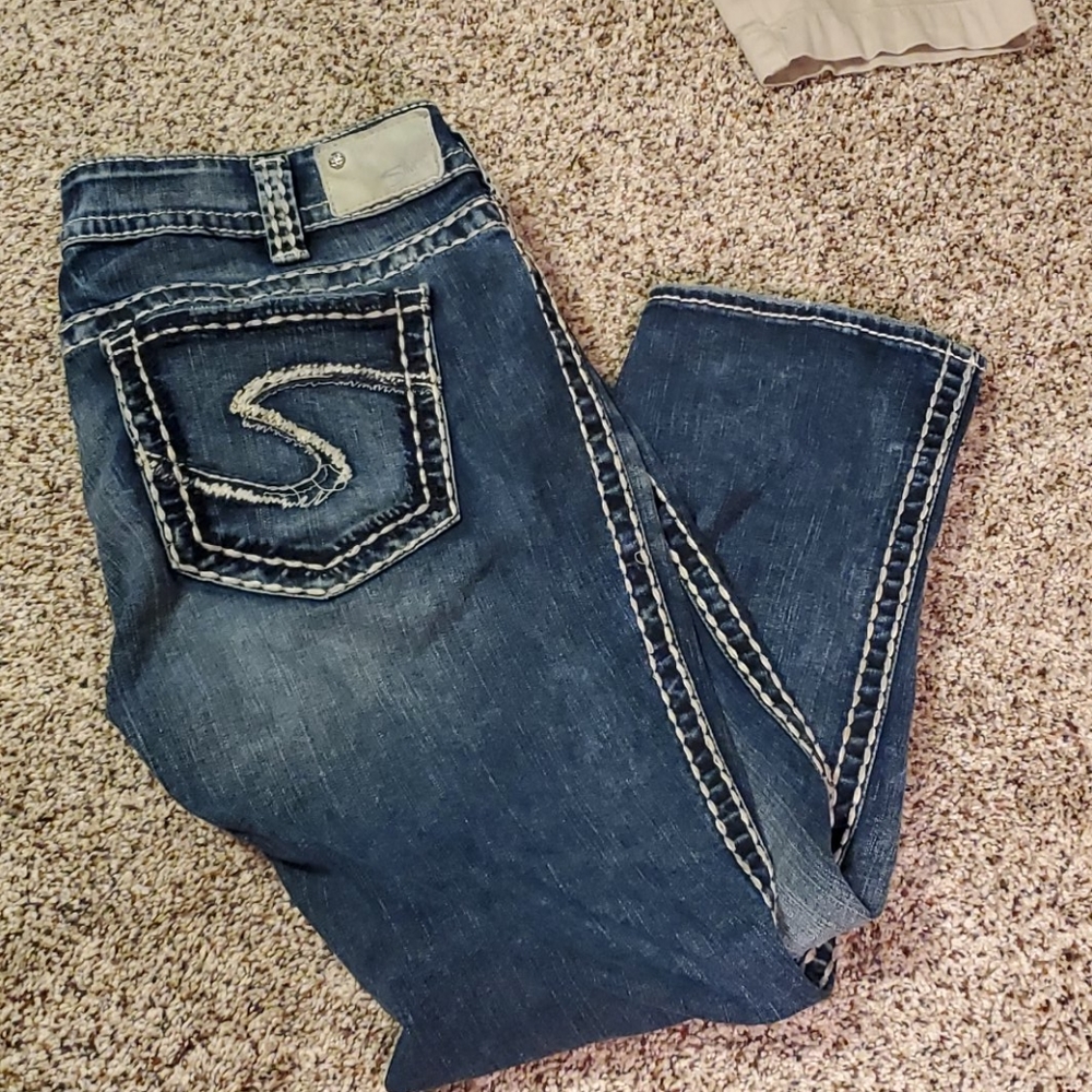 Silver suki  Capri w33/ l22.5